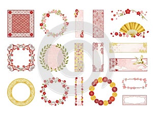 Decorative frames and borders collection isolated on white background