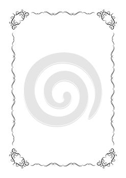 Decorative  frames and borders set vector illustrations