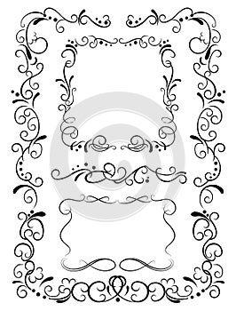 Decorative frames and pattern