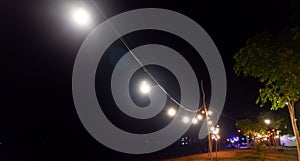 Decorative Garden Lights By The Beach