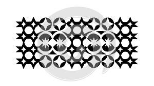 Decorative Geometric Border Icon, Pattern and Design Element, vector design Generative AI
