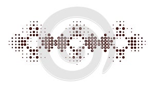 Decorative Geometric Halftone Pattern, Abstract Vector Design, vector design Generative AI