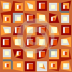 Decorative geometric patchwork seamless pattern.