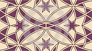 Decorative Geometric Star Floral Pattern Vector, vector design Generative AI