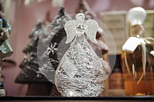 Decorative Glass angel Christmas decoration