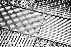 Decorative glass plates background