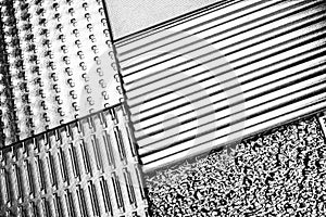 Decorative glass plates background