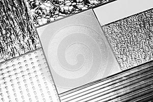 Decorative glass plates background