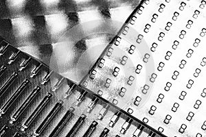 Decorative glass plates background