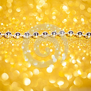 Decorative gold background with sparkling
