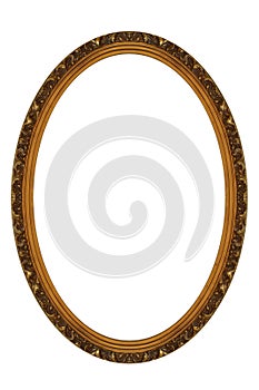 Decorative Gold Oval Frame