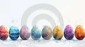 Decorative graphic from Easter Eggs in a Row