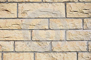 Decorative gravel brick wall