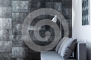 Decorative gray wall