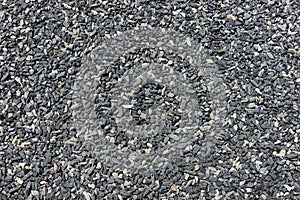 Decorative gray and white pebble stones as background