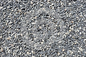 Decorative gray and white pebble stones as background