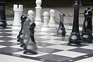 Large decorative chess photo