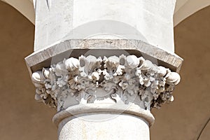 Decorative head of the column, Cloth Hall ( Sukiennice) Krakow,Poland