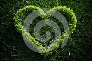 Decorative Heart grass. Generate Ai