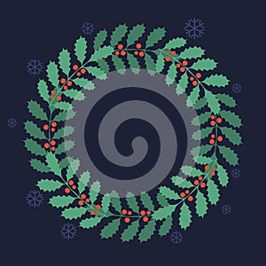 Decorative holly framework