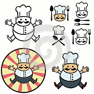 Decorative image of a cook