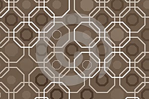 Decorative random pattern with traditional Arab influence, over grey background