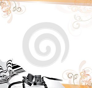 Decorative Jewish background photo