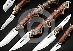 Decorative Knife, Generative AI Illustration