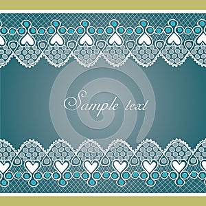 Decorative lace border