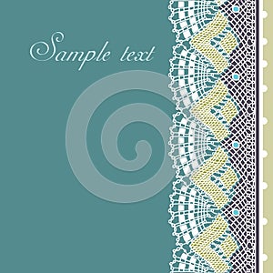 Decorative lace border
