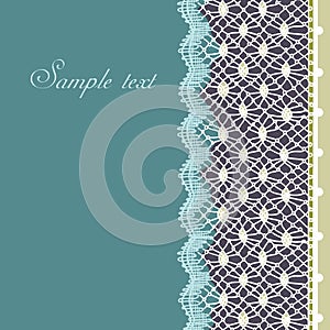 Decorative lace border