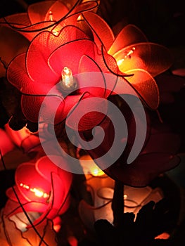 Decorative lamp flower craft handmad