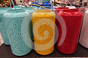 Decorative lantern in retail store
