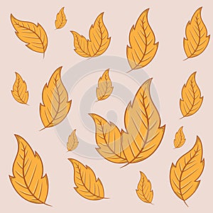 Decorative leaves collection for many uses