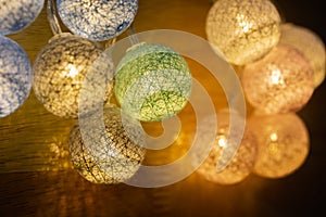 Decorative LED light bulbs. LED lighting technology