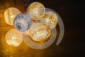 Decorative LED light bulbs. LED lighting technology