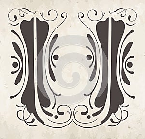 Decorative letter U