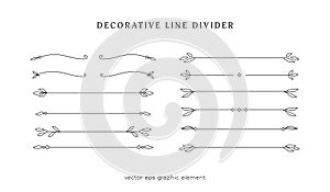 decorative line divider border graphic element collection