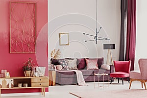 Decorative living room interior