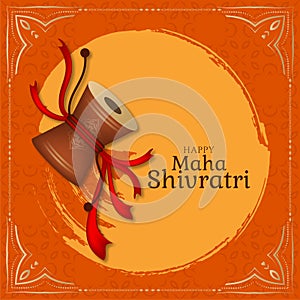 Decorative Maha Shivratri elegant background photo
