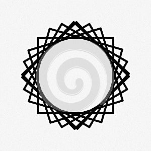 Decorative Mandala frame for design with abstract floral pattern