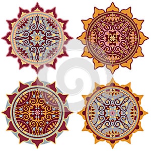 Decorative mandala set
