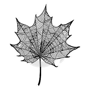 Decorative maple leaf