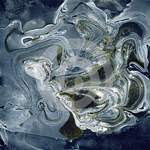 Decorative Marble Texture. Abstract painting. Trendy background for printing and websites. Color Paints on Dark