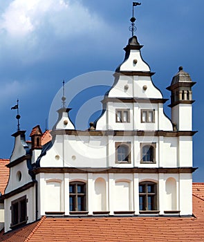 Decorative medieval rooftop