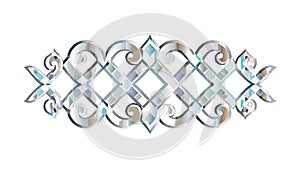 Decorative Metal Chain Link Pattern, vector design Generative AI