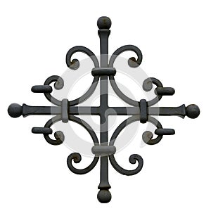 Decorative metal cross