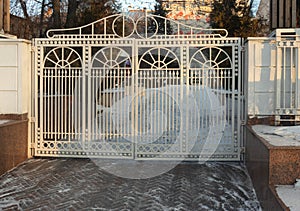 decorative metal elements forged wrought iron gates