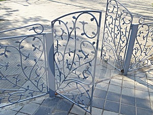 Decorative metal gate