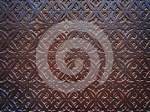 Decorative metal grille pattern
